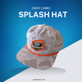 Gray Camo Splash Hat