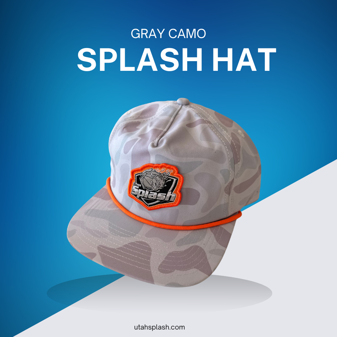 Gray Camo Splash Hat